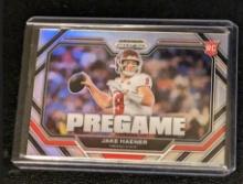 2023 Panini Prizm Draft Picks Jake Haener Pregame PG-8 Silver Prizm