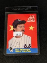 1986 Fleer All Star Team #1 of 12 Don Mattingly New York Yankees