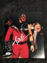 Kane(Glenn Thomas Jacobs) autographed 8x10 photo with JSA COA/witnessed