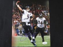 Joe Flacco signed 8x10 photo JSA COA