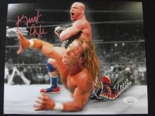 Kurt Angle WWE signed 8x10 phtoo JSA COA