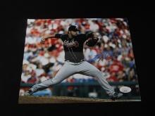 BRYSE WILSON SIGNED 8X10 PHOTO BRAVES JSA