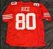 Jerry Rice autographed jersey with coa
