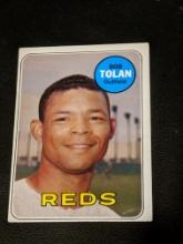 BOB TOLAN 1969 Topps #448 Cincinnati Reds Vintage Baseball Card