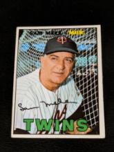 1967 Topps Sam Mele #418 - Minnesota Twins - Vintage