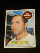1969 Topps #17 Mike Marshall Vintage Seattle Pilots Baseball Card