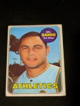 1969 Topps #371 Sal Bando Vintage Oakland Athletics Baseball Card
