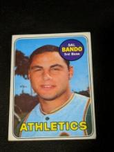 Vintage 1969 Topps #371 Sal Bando Vintage Oakland Athletics Baseball Card