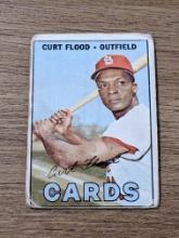 1967 TOPPS BASEBALL #245 Curt Flood St. Louis Cardinals Outfield