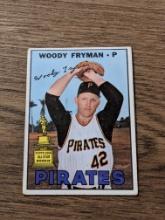 1967 Topps Baseball #221 Woody Fryman Pittsburgh Pirates Vintage