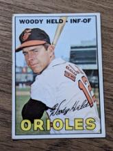 1967 Topps Woody Held #251 - Baltimore Orioles - Vintage Baseball