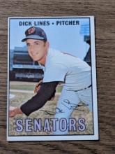 Vintage 1967 Topps #273 Dick Lines RC Rookie Washington Senators MLB Vintage Baseball