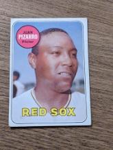 #498 1969 Topps Juan Pizarro Boston Red Sox Vintage Baseball Card