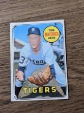 #344 1969 Topps Tom Matchick Detroit Tigers Vintage Baseball