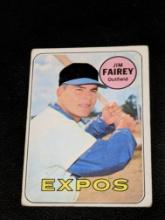 1969 Topps #117 Jim Fairey Montreal Expos Vintage Baseball Card