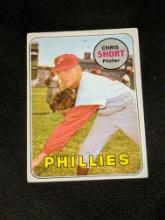 1969 Topps #395 Chris Short Vintage Philadelphia Phillies Baseball Card