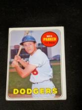 Vintage 1969 Topps #493 Wes Parker Los Angeles Dodgers Vintage