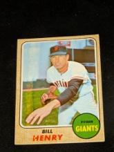 1968 Topps Baseball Bill Henry #239 San Francisco Giants Vintage MLB Card