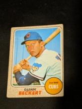 1968 topps glenn beckert # 101 Vintage Baseball Card