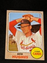1968 Topps Dick Hughes # 253 St. Louis Cardinals MLB VINTAGE BASEBALL CARD