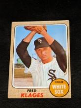 1968 Topps Baseball Card #229 Fred Klages Chicago White Sox