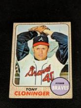 1968 Topps Baseball #93 Tony Cloninger