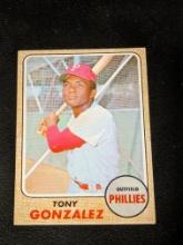 1968 Topps Baseball #245 Tony Gonzalez