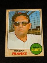 1968 Topps Baseball #267 Herman Franks