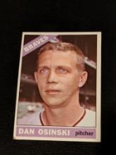 1966 Topps #168 Dan Osinski Atlanta Braves Vintage Baseball Card
