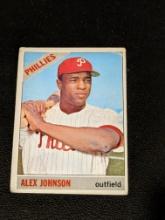 1966 Topps Baseball Alex Johnson Philadelphia Phillies Vintage Card No. 104
