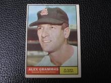 1961 TOPPS #64 ALEX GRAMMAS CARDINALS