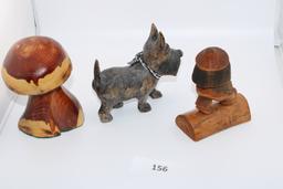 Small Hand Carved Wood Figures
