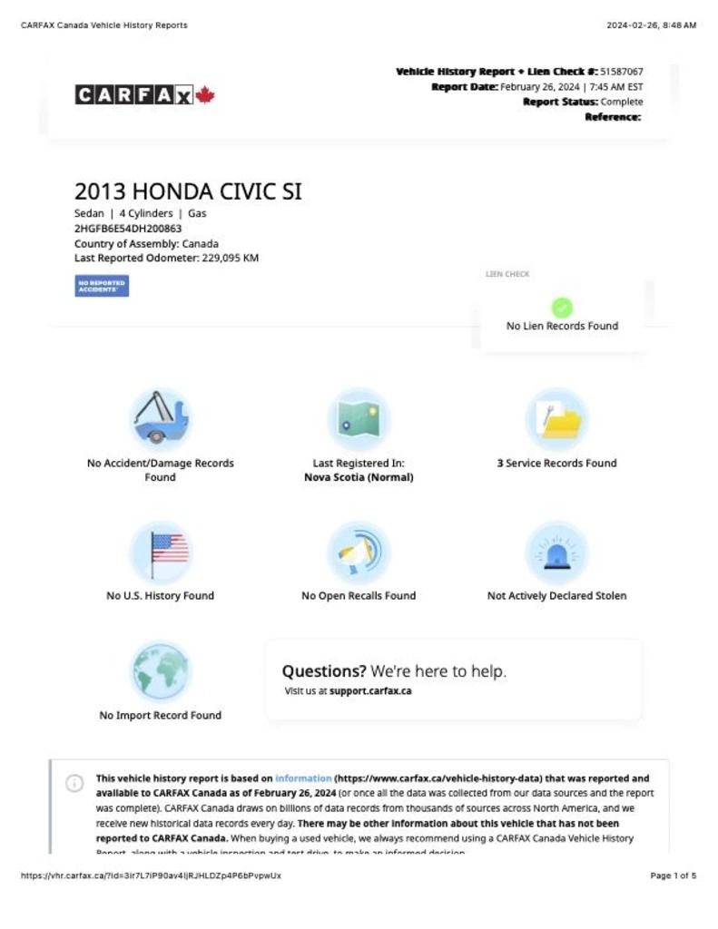 2013 HONDA CIVIC SI