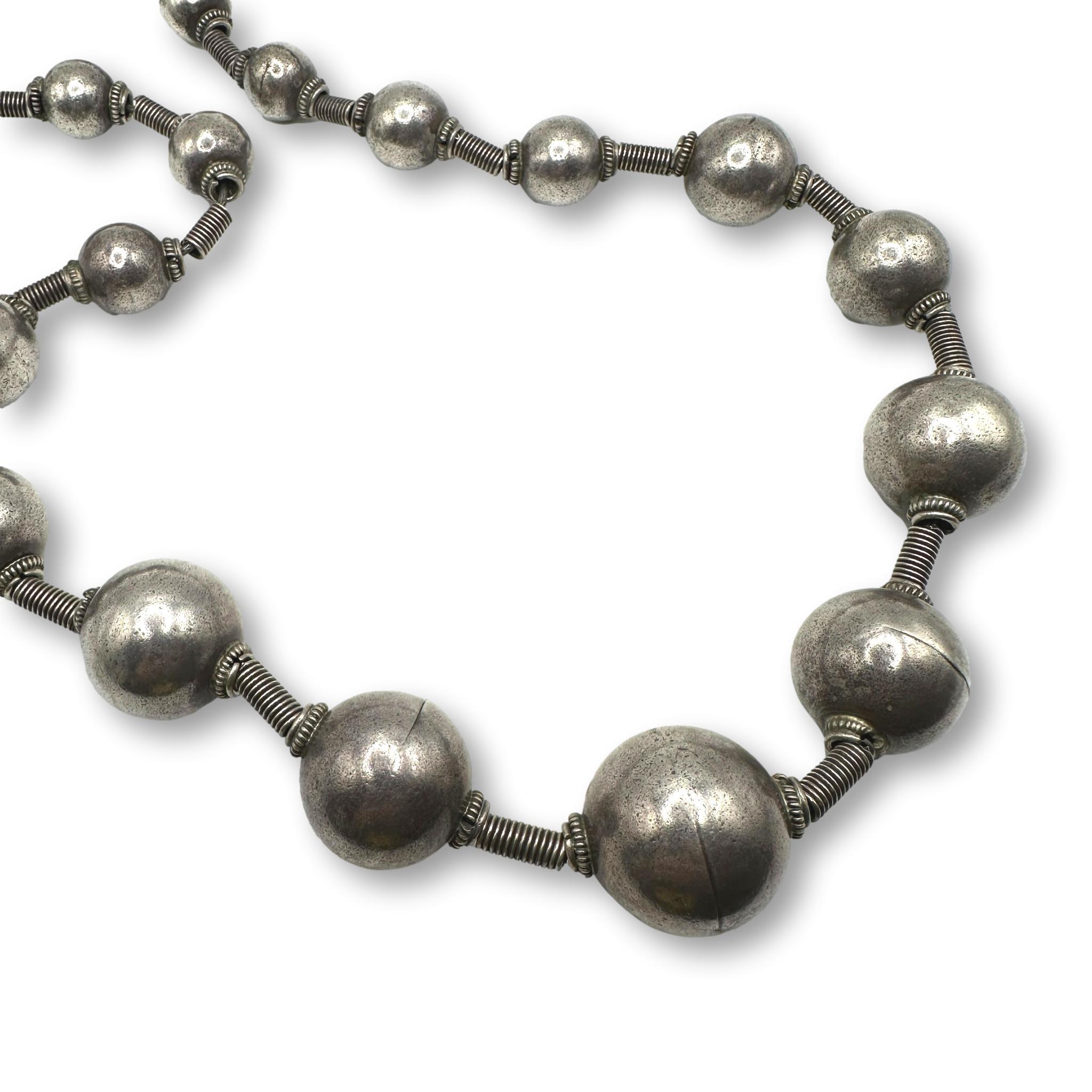 Vintage Tribal Silver Alloy Necklace