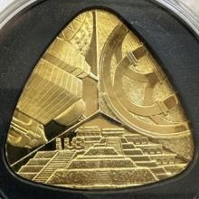 2000 Mexico Mint Millenium Triangular Brass Proof