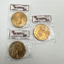 Three San Francisco Mint Commemorative Coins