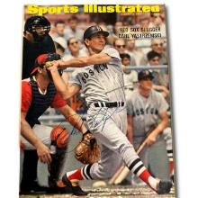 Carl Yastrzemski Original Autograph on Print of Sports Illustrated Cover