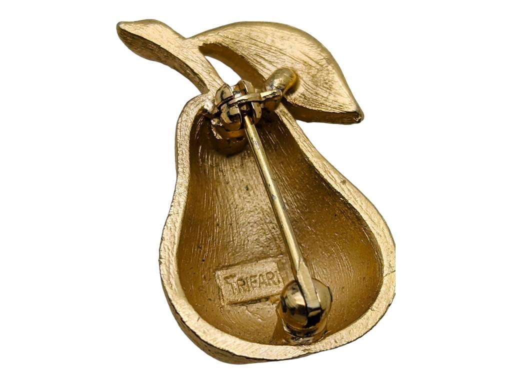 Pear Brooch - Stamped Trifari