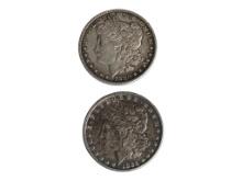 Lot of 2 Morgan Silver Dollars - 1880-O & 1885