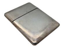 Sterling Silver Cigarette Case with Lid- Stamped Made in Italy