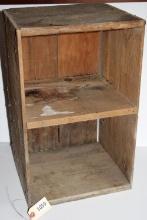 Wooden Box with Shelf
