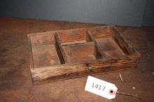 Wooden divided tray