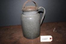 Extra Agate Nickel Steel Ware Pitcher