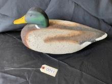 Mallard Decoy, cork with basswood head