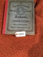 International Postage Stamp Album-Scott Stamp & Coin with many stamps included