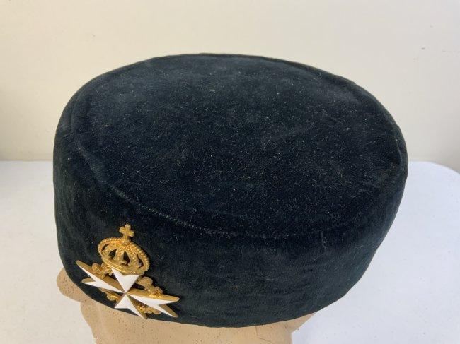 ANTIQUE KNIGHTS OF MALTA CAP WITH BADGE