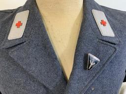 WWII GERMAN RARE FEMALE RED CROSS MEDIC UNIFORM TUNIC WITH ARMBAND