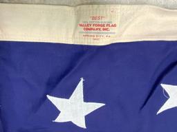 USA VINTAGE VALLEY FORGE COTTON BUNTING 50 STAR AMERICAN FLAG