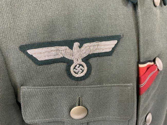 WWII GERMAN ARMY 297th INFANTRY DIVISION OFFICER COLONEL'S UNIFORM TUNIC