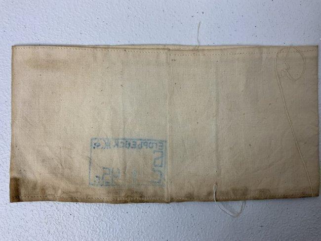 RARE WWII GERMAN OST EASTERN WORKERS ARMBAND 1945 DATED